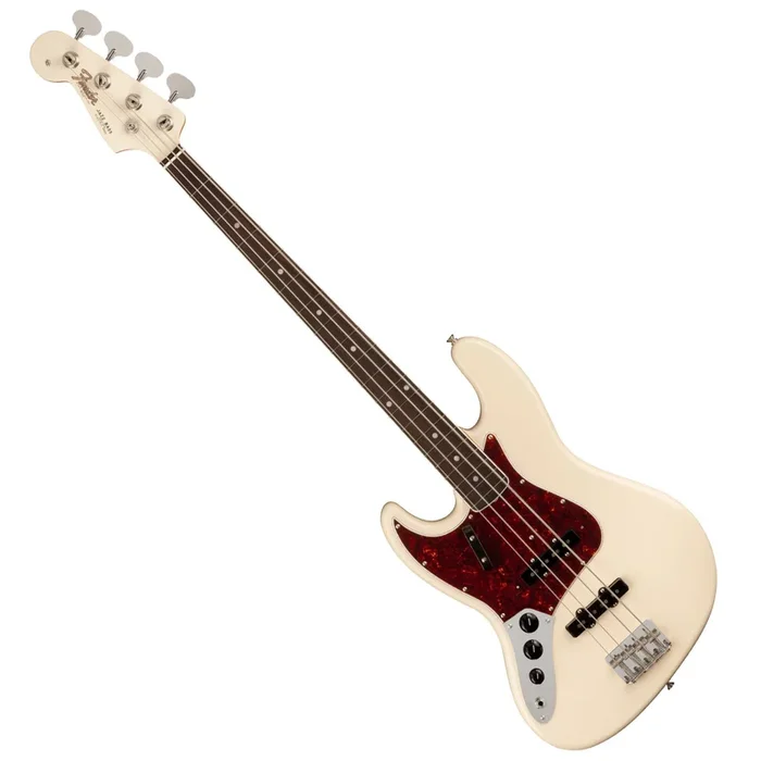 Fender American Vintage II Left Handed 66 Jazz Electric Bass Rosewood in Olympic White w/Vintage Style Case – 0190180805