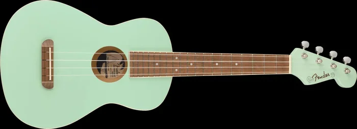Fender Avalon Tenor Ukulele with Walnut Fretboard – Surf Green