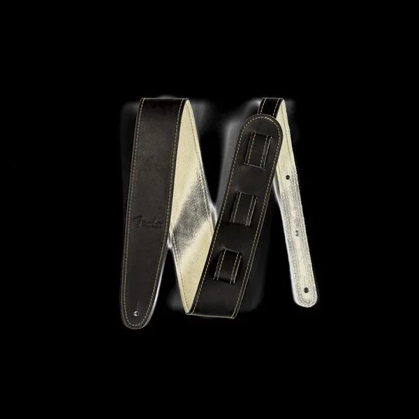 Fender Ball Glove Leather Guitar Strap in Black