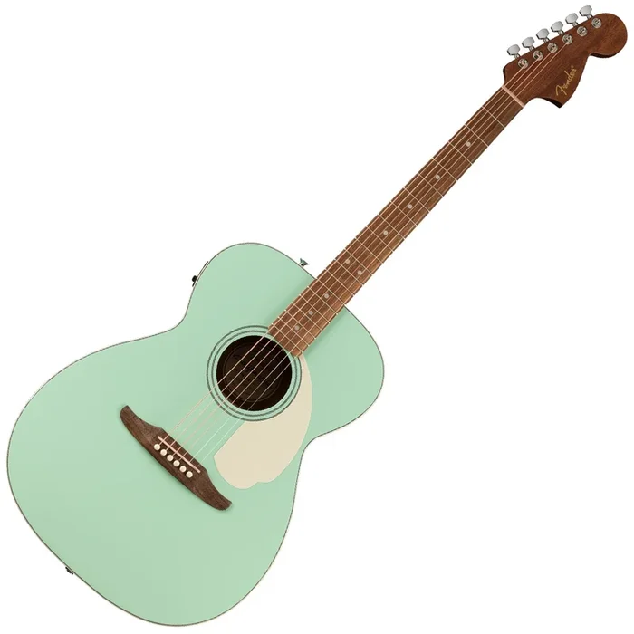 Fender California Standard Monterey E Acoustic Electric Spruce Top Ivory Pickguard in Surf Green – 0974251557