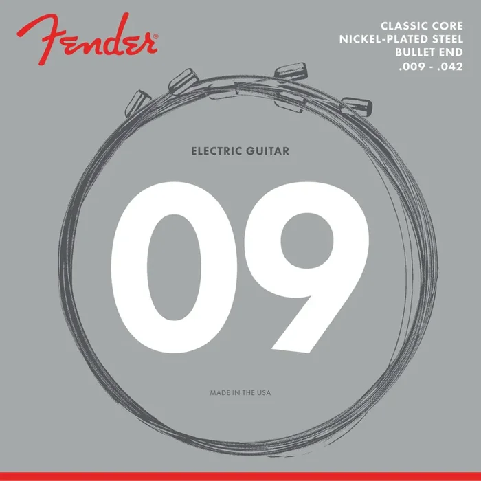 Fender Clas Core Electric Guitar Strings 3255L Nickel Steels (.009 .042)