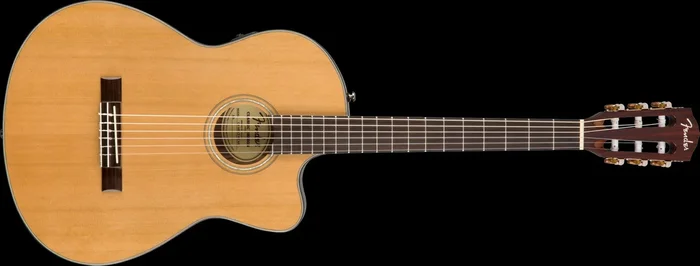Fender CN 140SCE Nylon Thinline Walnut Fretboard – Natural w/Case