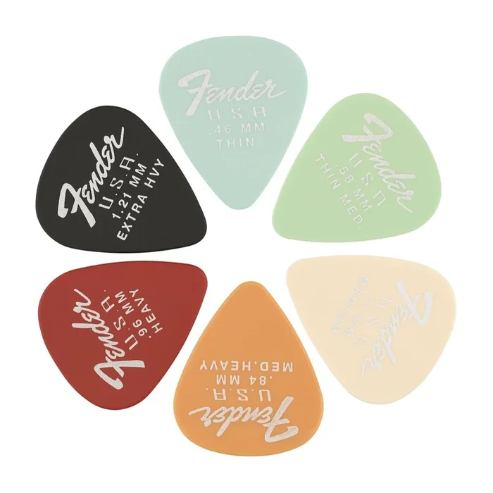 Fender Dura-Tone® Delrin Picks, 351 Shape – 12 Pack