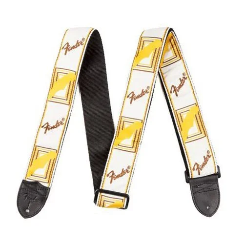 Fender Guitar Strap in White Brown and Yellow – 0990683000