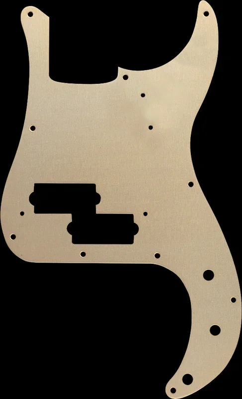 Fender Pickguard – 57 Precision Bass 10-Hole – Gold Anodized 1-Ply