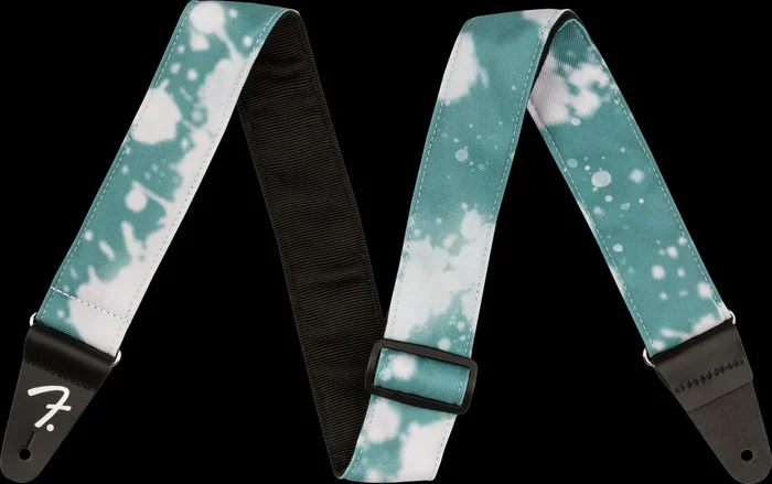 Fender Tie Dye Acid Wash Guitar Strap – Teal