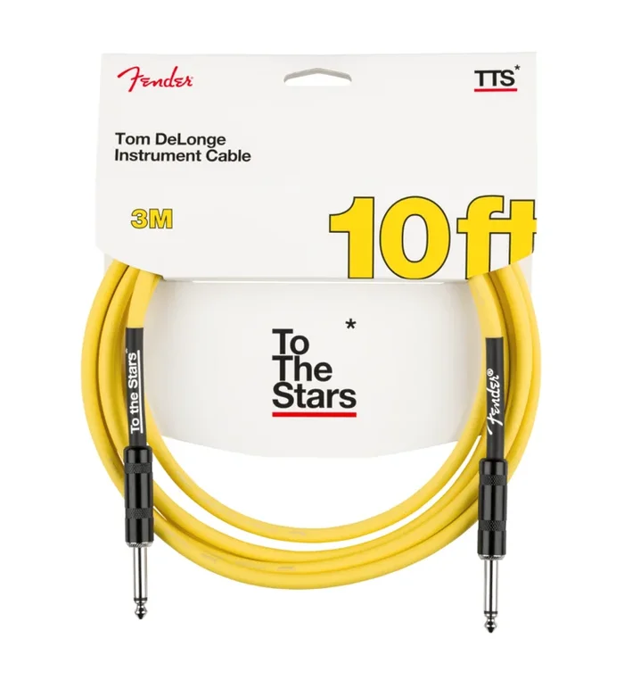 Fender Tom DeLonge To The Stars 10′ Instrument Cable in Graffiti Yellow
