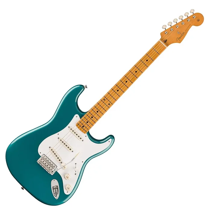 Fender VIntera II 50s Stratocaster Electric Guitar Maple Neck in Ocean Turquoise – 0149012308