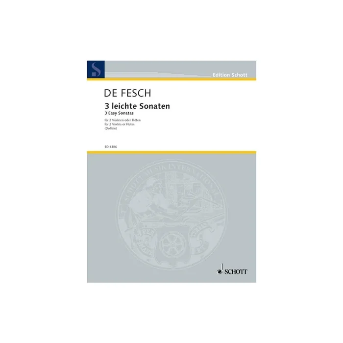 Fesch, Willem de – Three Easy Sonatas