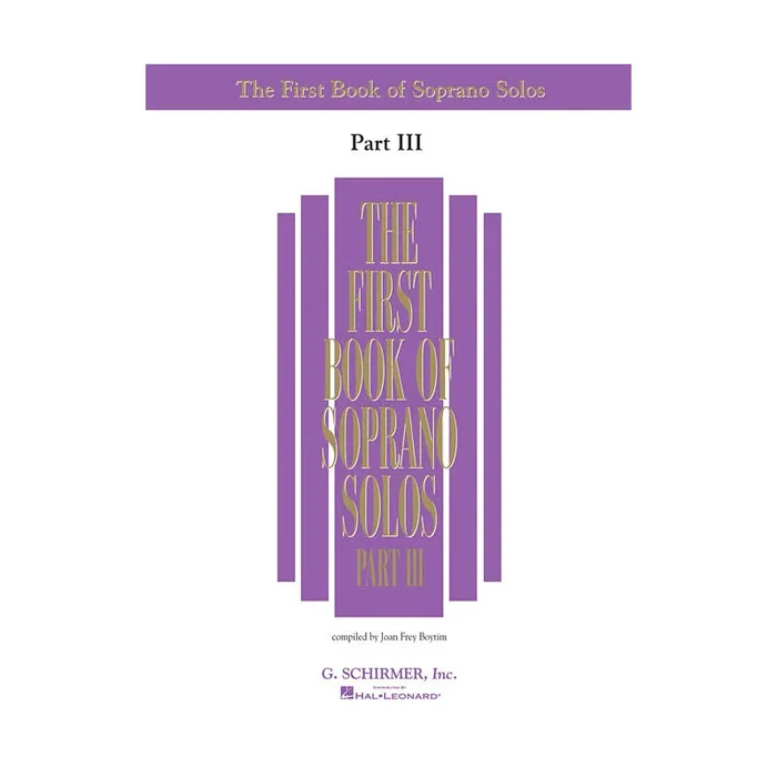First Book of Soprano Solos – Part III