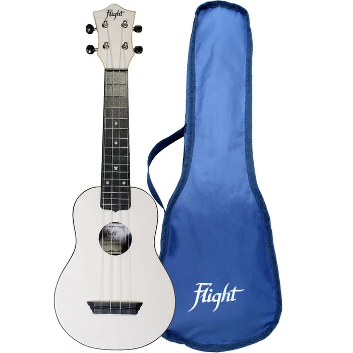 Flight TUS35 Abs Travel Ukulele White