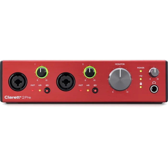 Focusrite Clarett+ 2Pre 10×4 USB-C Audio Interface