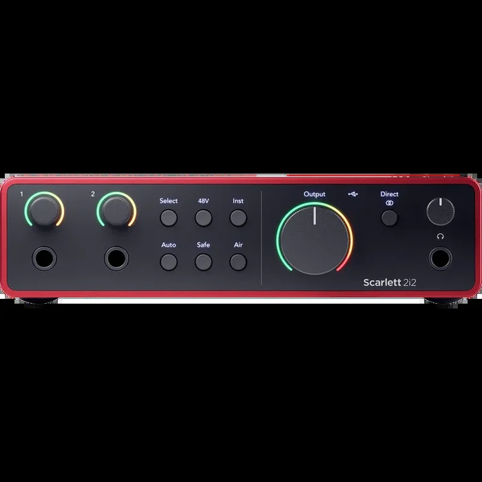 Focusrite Scarlett 2i2 4th Gen, 2-in, 2-out USB Audio Interface