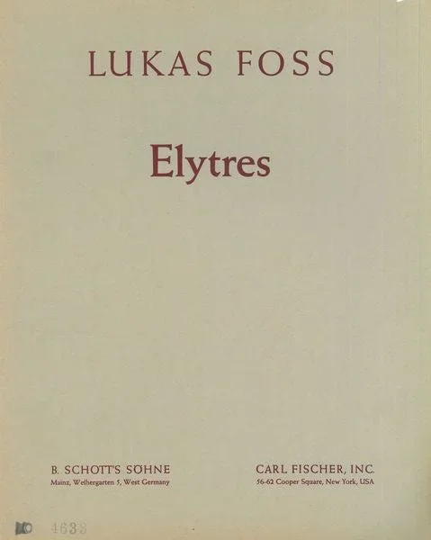 Foss: Elytres
