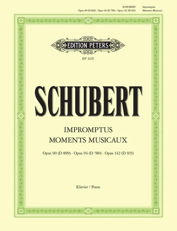 Franz Schubert : Franz Schubert : Moments Musicaux Op. 94 (D 780) – Piano – Faber Digital