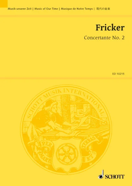 Fricker, Peter Racine : Fricker, Peter Racine : Concertante No. 2, for three pianos, strings and timpani – 3 pianos, strings