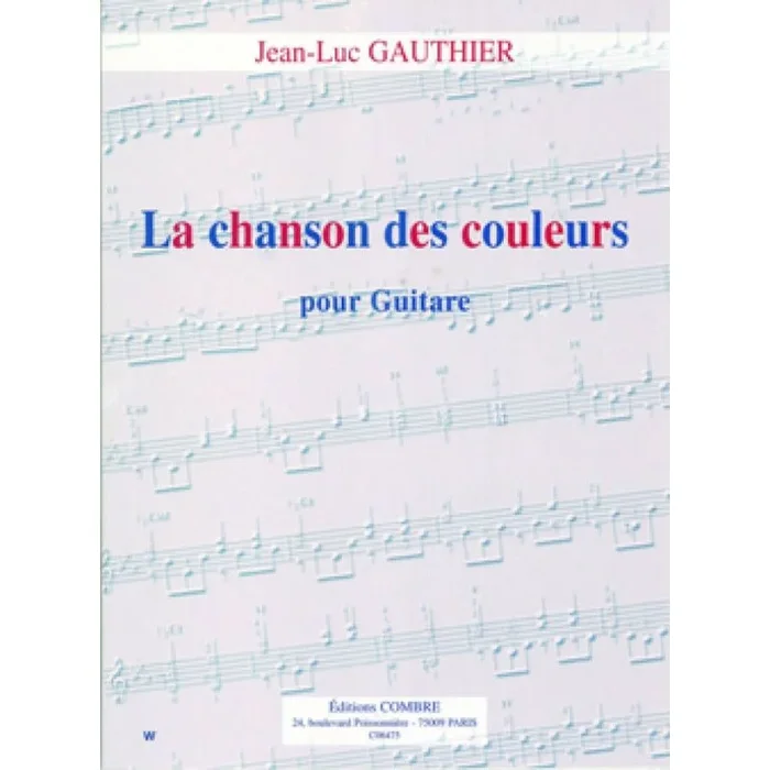Gauthier, Jean-Luc – La Chanson des couleurs