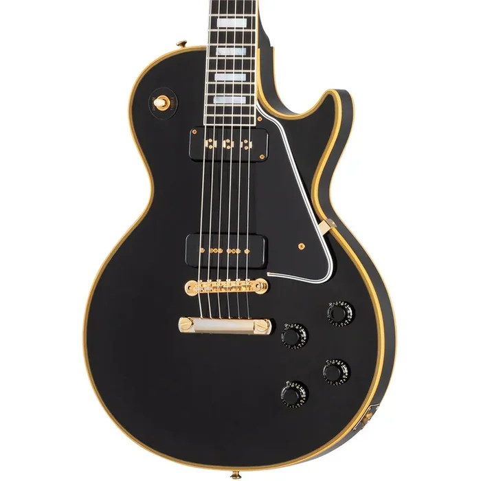 Gibson 1954 Les Paul Custom Reissue VOS Electric Guitar – Ebony