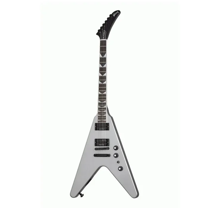 Gibson Dave Mustaine Flying V EXP Electric Guitar – Silver Metallic