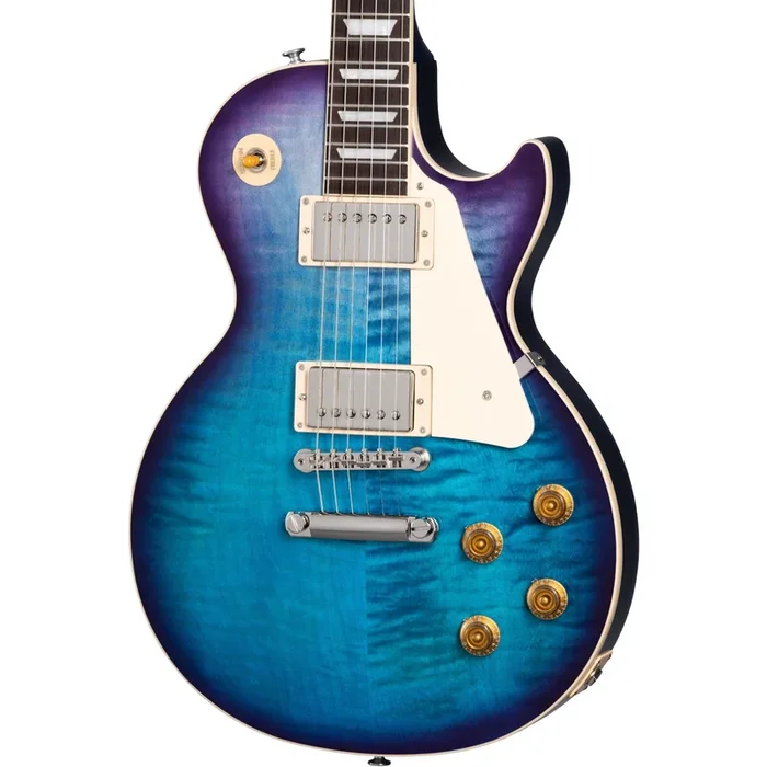 Gibson Les Paul Standard 50s Figured Top Electric Guitar – Blueberry Burst