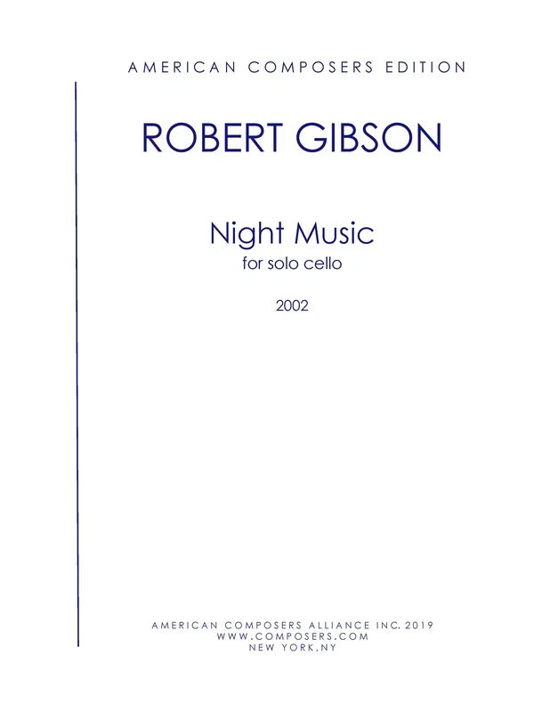 Gibson: Night Music for Cello