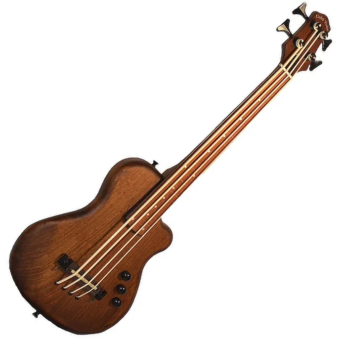Gold Tone Fretless Solid Body Micro Electric Electric Bass w/Gig Bag – MEBASSFL