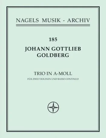 Goldberg : Trio in A minor (Sonata No.4). : 2 Violins & Piano: (Barenreiter)