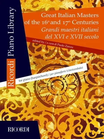 Great Italian Masters Of The 16th And 17th Centuries For Piano