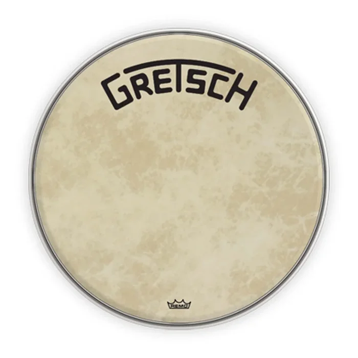 Gretsch GRDHFS18B 18″ Broadkaster Logo Fiberskyn Bass Drum Head