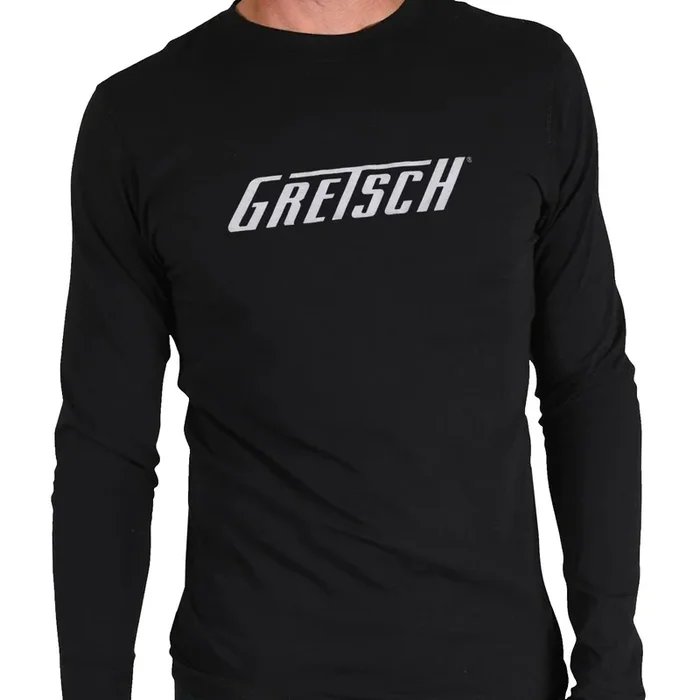 Gretsch Logo Long Sleeve Logo T Shirt Black 2XL – 9226747806