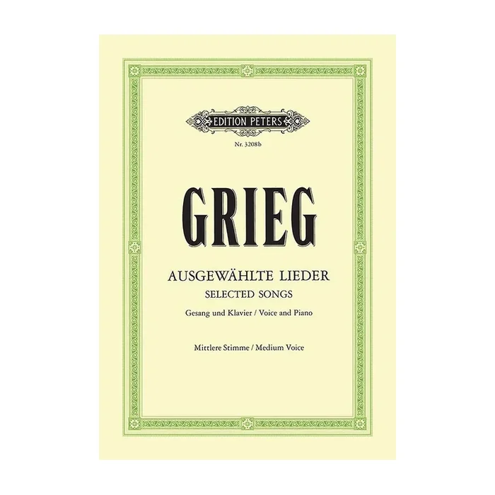 Grieg, Edvard – Album of 60 Selected Songs