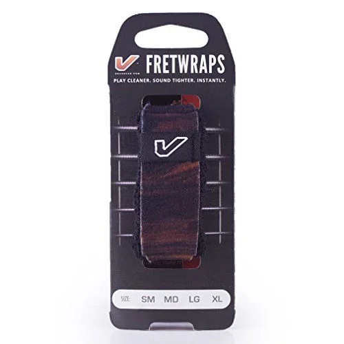 Gruv Gear FretWraps Wood “Walnut” Guitar String Muters/Dampeners 1-Pack (Medium)