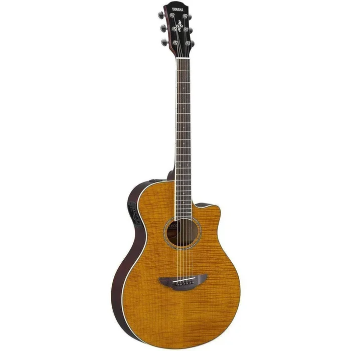 Guitarra eléctrica acústica de cuerpo delgado Yamaha APX600FM
