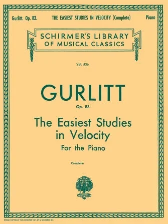 Gurlitt: Easiest Studies in Velocity, Op. 83