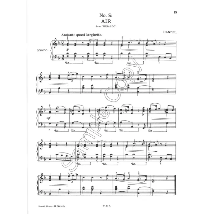 Handel – Silhouette Series – Nicholls, Heller