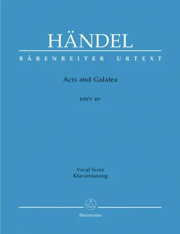 Handel : Acis And Galatea: Vocal Score