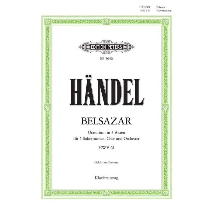 Handel, G F – Belshazzar