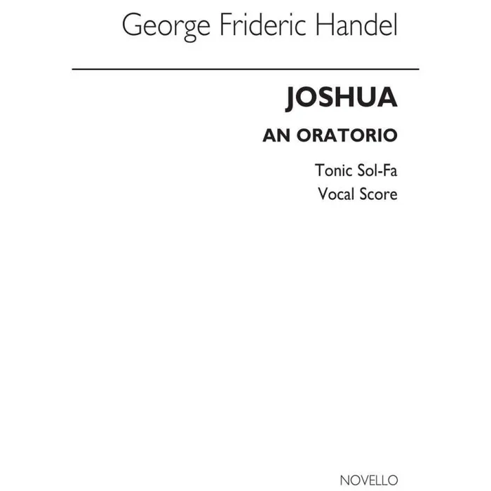 Händel, Georg Friedrich – Joshua (Tonic Sol-Fa)