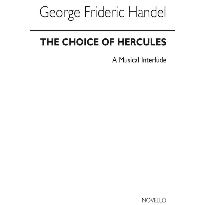 Händel, Georg Friedrich – The Choice of Hercules (SATB)