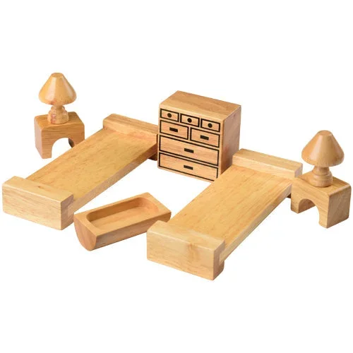 Hardwood Doll House Furniture – Children’s Bedroom