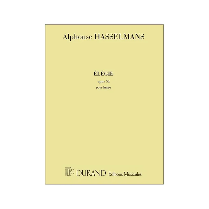 Hasselmans, Alphonse – Elegie, Opus 54 – Pour Harpe