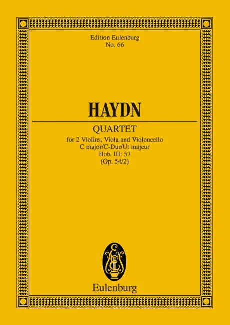 Haydn, Joseph : Haydn, Joseph : String Quartet C major, Tost-Quartets I No. 1 – string quartet – Schott Digital