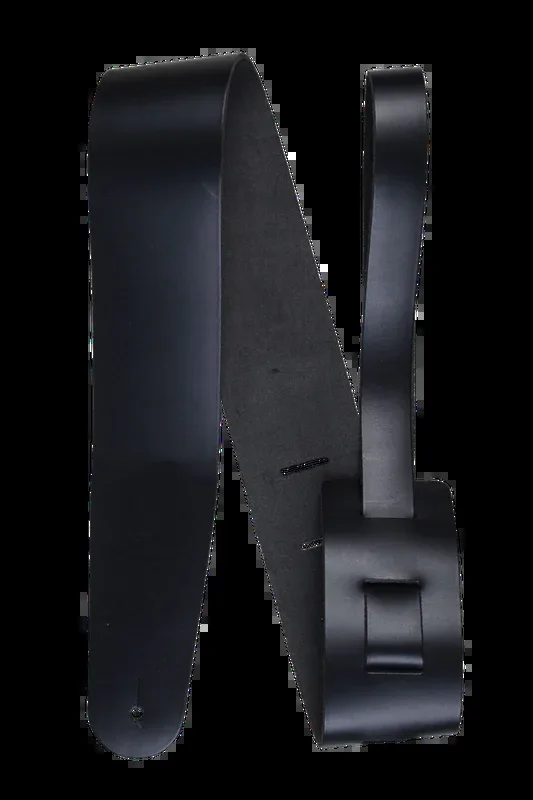 Henry Heller 2.5″ Genuine Cowhide Leather Guitar Strap – Black
