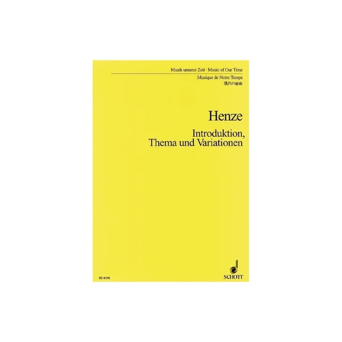 Henze, Hans Werner – Introduction, Theme and Variations