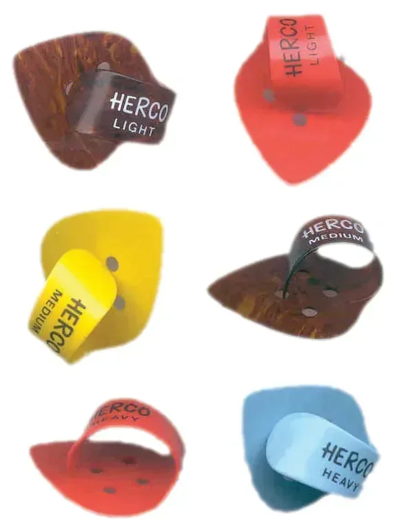 Herco Thumb Pick Flat Light Gauge J911 (Single Pick)