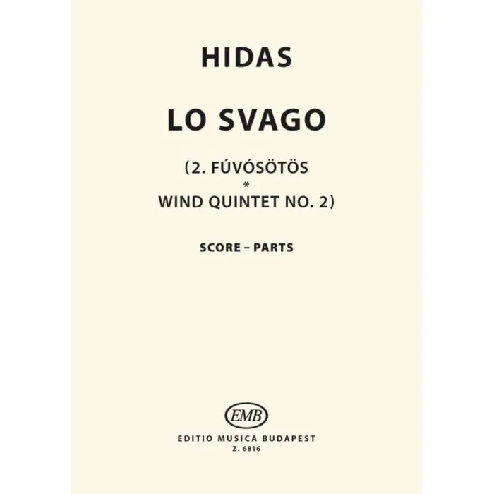 Hidas, Frigyes – Lo Svago (wind quintet)