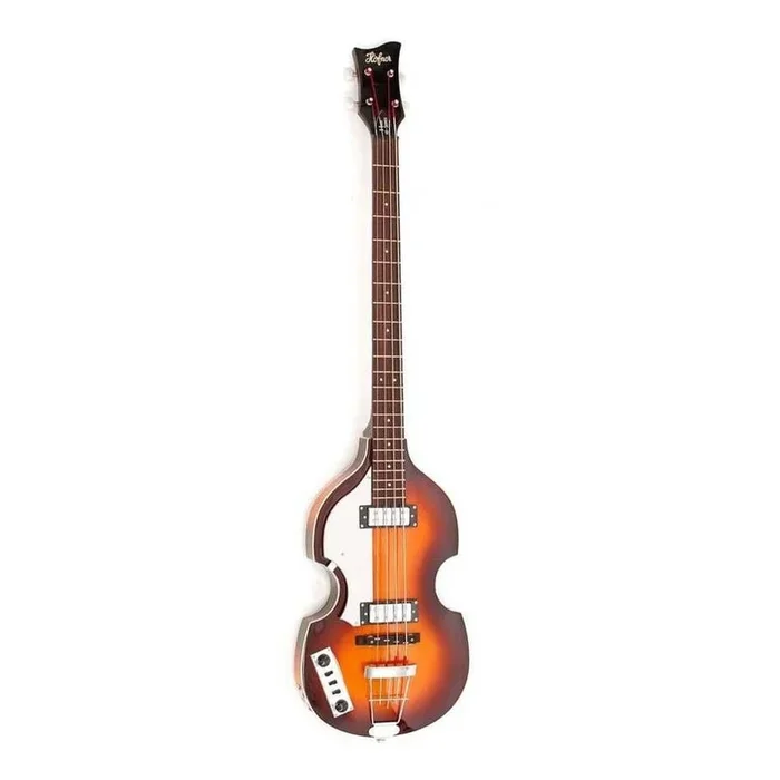 Hofner Ignition Series Left-Handed Violin Bass Guitar – Sunburst – With Case