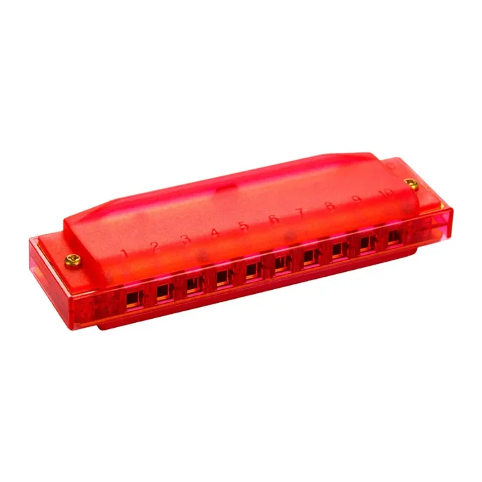 Hohner Kids Clearly Colourful Translucent Harmonica – Red