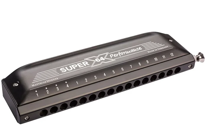 Hohner Super 64X Professional Chromatic Harmonica in the Key of C