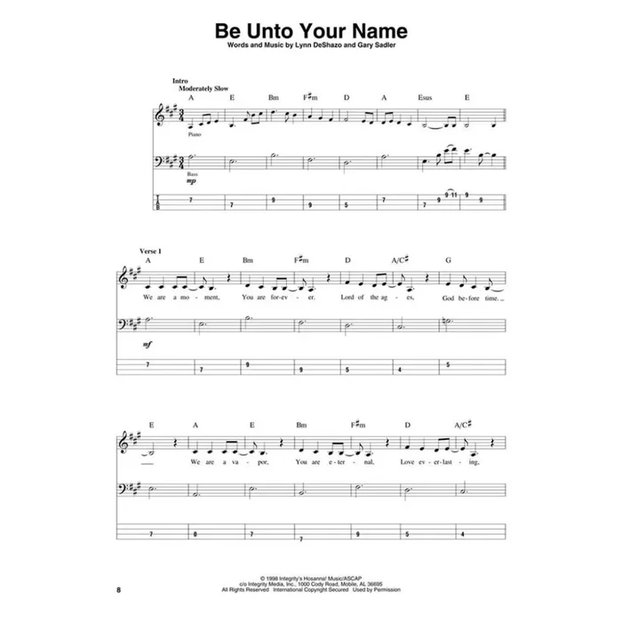 Holy Is the Lord – Bass Edition